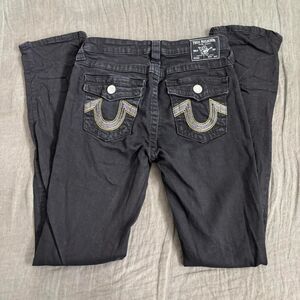 True Religion Women's Black Jeans 27
